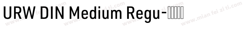 URW DIN Medium Regu字体转换